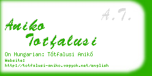 aniko totfalusi business card